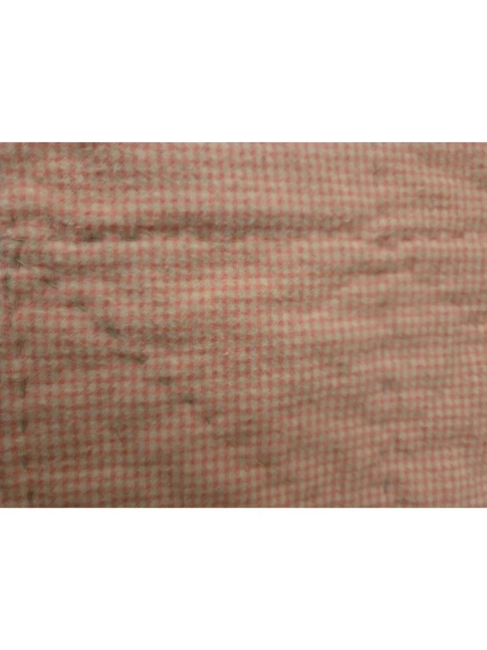 Vintage Handmade Quilted Double Sided Quilt 46x 37 Baby Toddler Bedding